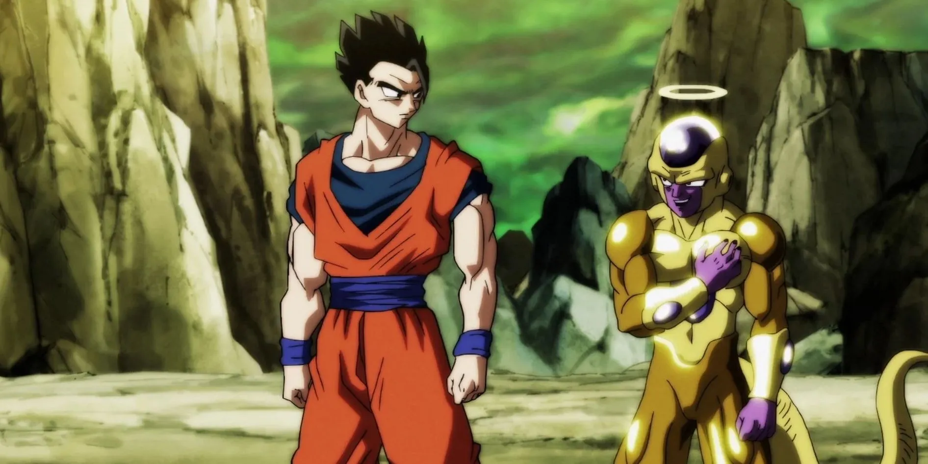 Gohan dẫn dắt đội vũ trụ 7 trong Giải Đấu Sức Mạnh, thể hiện khả năng lãnh đạo chiến lược.