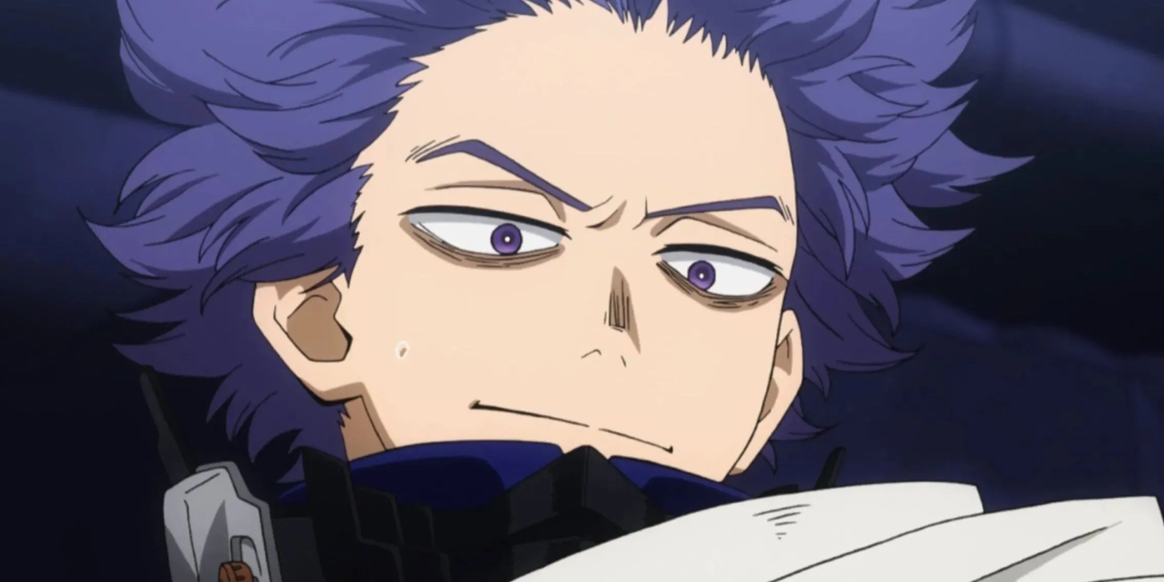 Hitoshi Shinso của My Hero Academia với Quirk Kiểm Soát Trí Não, gương mặt quyết tâm chứng minh bản thân giữa định kiến xã hội.