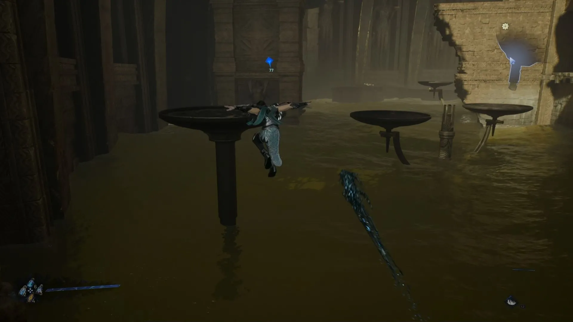 Kaser thực hiện phân đoạn nhảy platforming gây khó chịu trong Lost Soul Aside