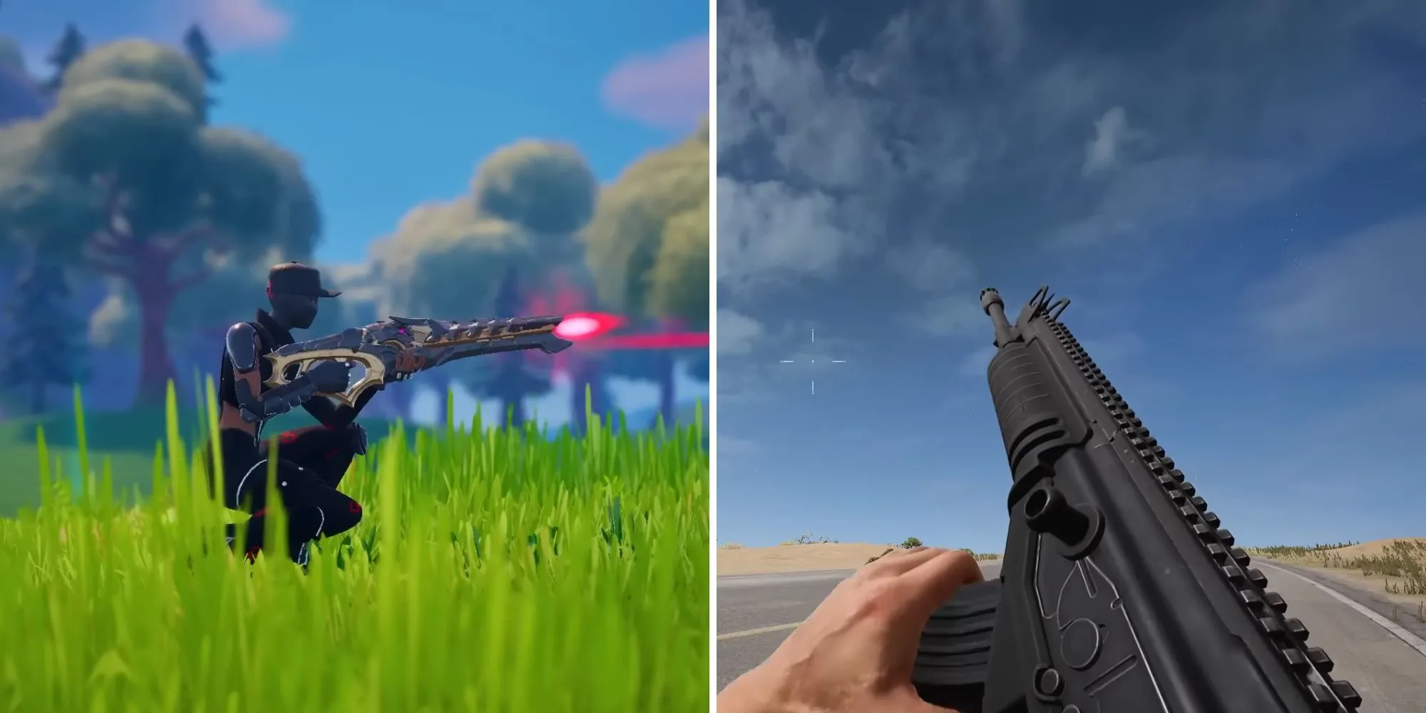 Kho vũ khí đa dạng của PUBG, thể hiện cơ chế bắn chân thực và cảm giác súng có trọng lượng trong game Battle Royale