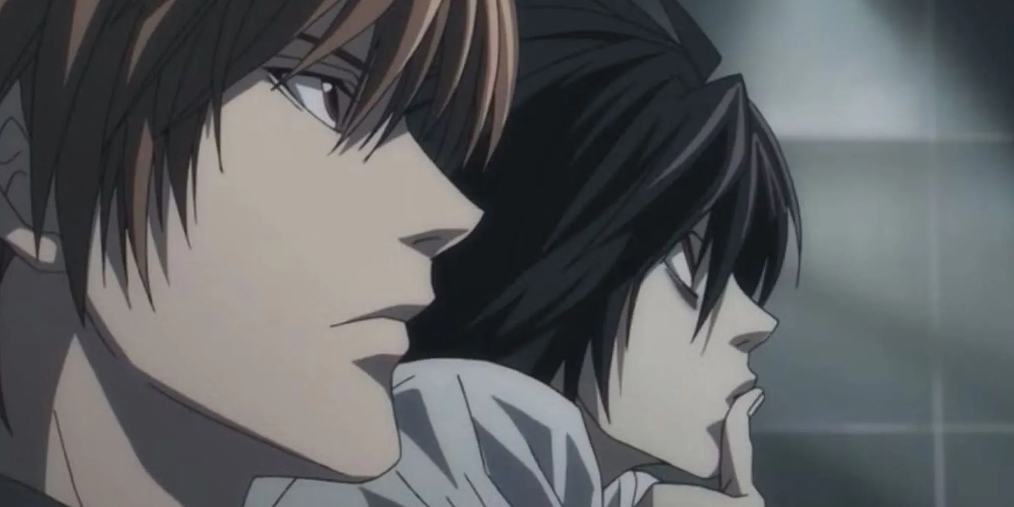 Light Yagami và L, hai đối thủ chính của Death Note