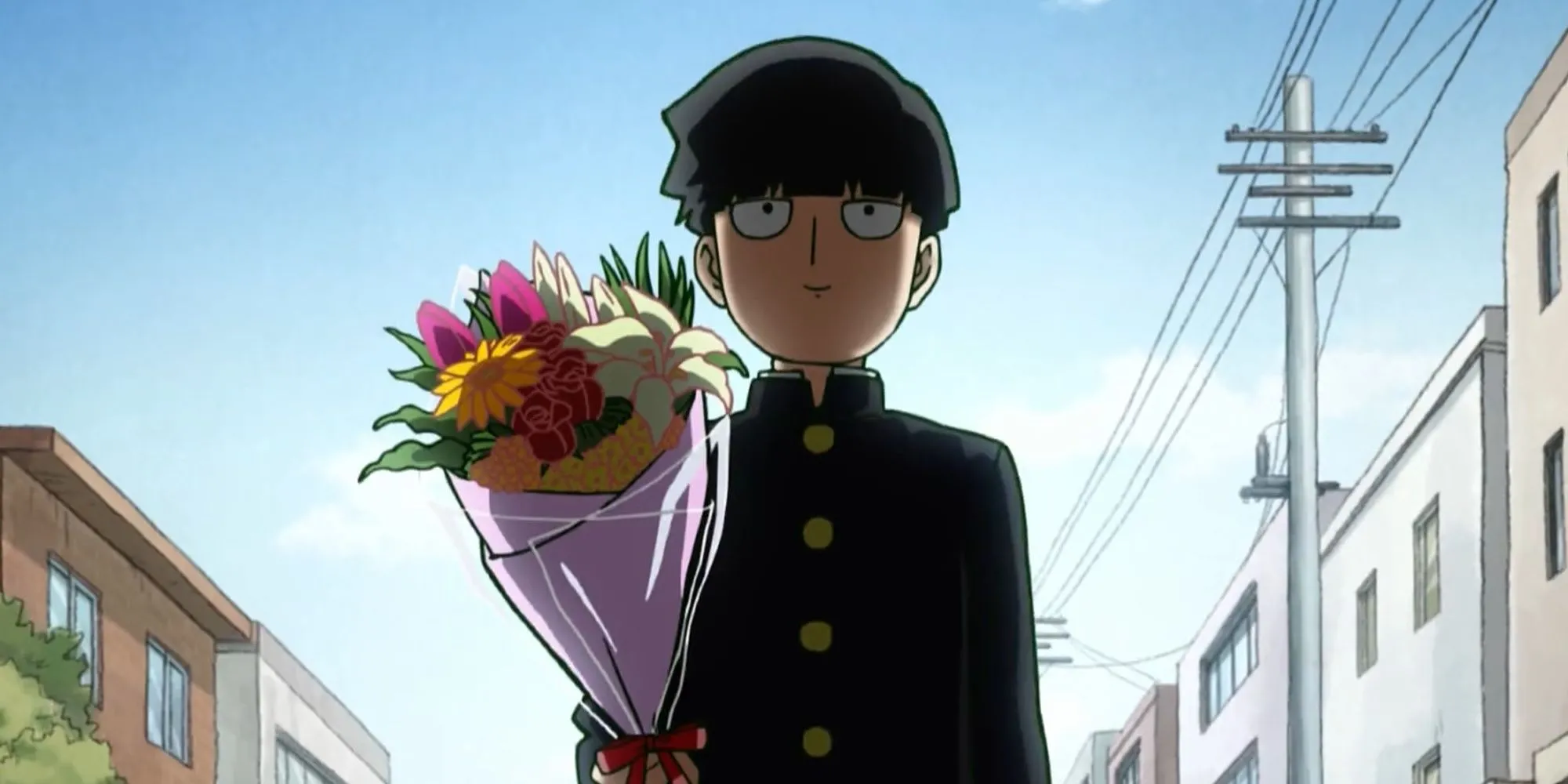 Mob Kageyama mua hoa với hy vọng tỏ tình với Tsubomi trong Mob Psycho 100 tập 10
