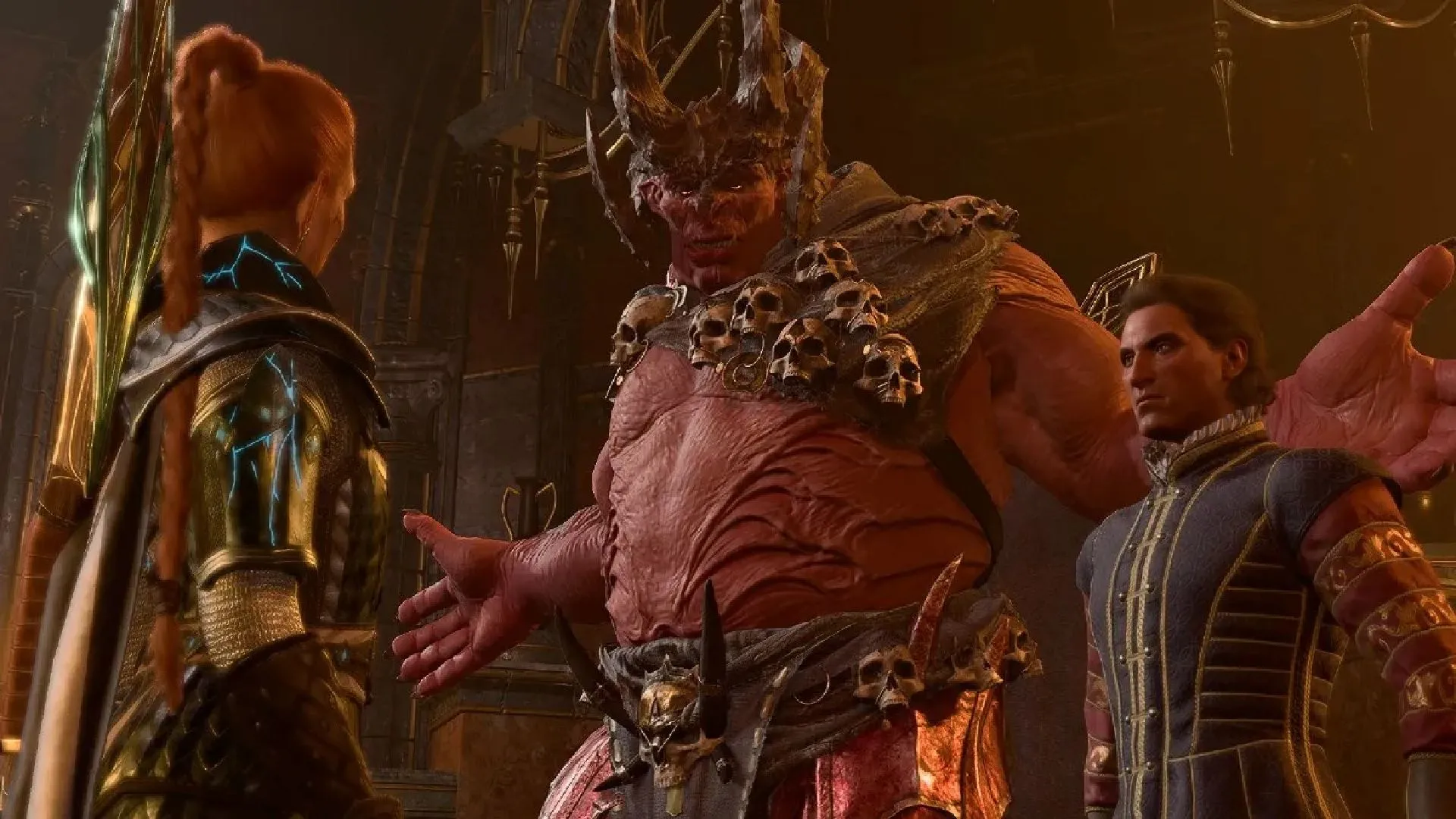 Orthon Yurgir và ác quỷ Raphael trong Baldur's Gate 3, phân tích cú roll thuyết phục Yurgir đổi phe trong House of Hope.
