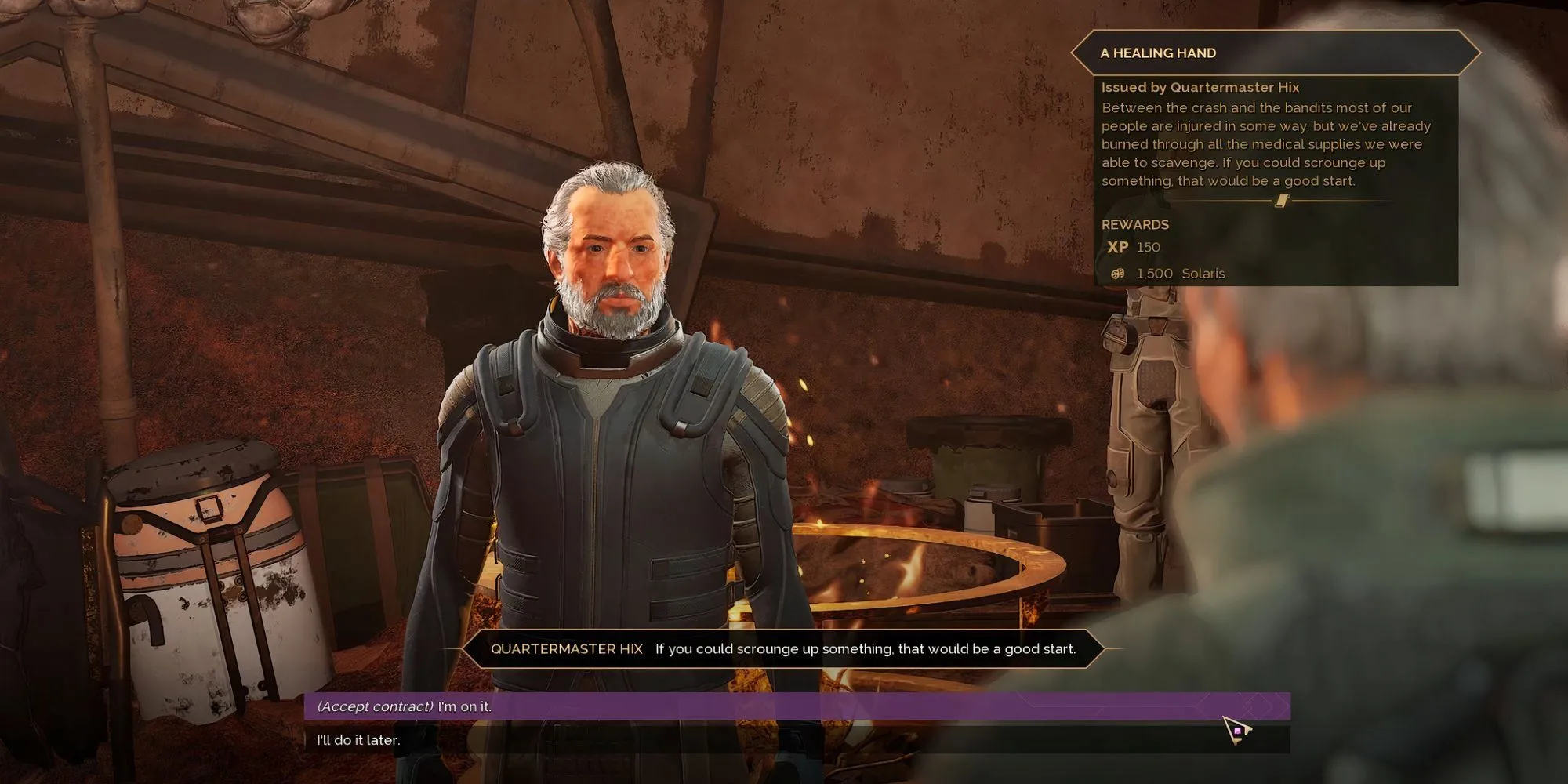 Quartermaster Hix yêu cầu vật tư y tế trong nhiệm vụ A Healing Hand DLC Lost Harvest