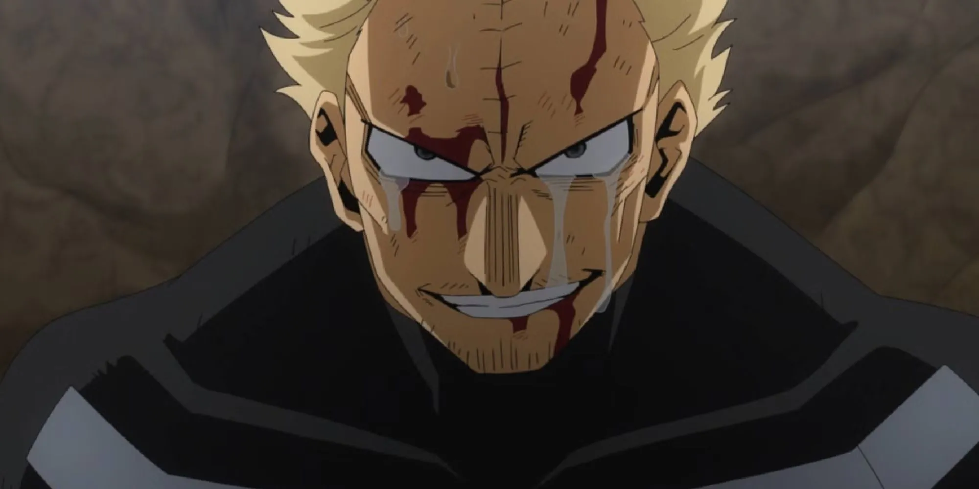 Twice của My Hero Academia với trang phục đặc trưng, thể hiện sự phức tạp trong tâm lý đa nhân cách và khao khát thuộc về.